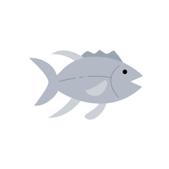 fish cartoon isolated on white