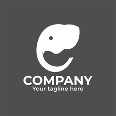 Letter C Elephant Logo Design Template, modern and creative design