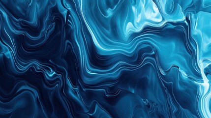 Obraz premium Abstract digital technology wallpaper in shades of blue.