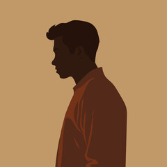 silhouette of a man