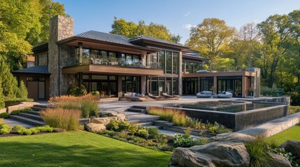 Obraz premium Artistic residential designs with contemporary flair.