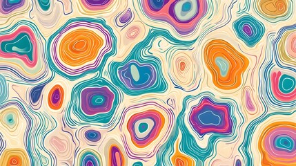Naklejka premium Colorful Abstract Topography
