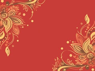 Free indian flower pattern rangoli background