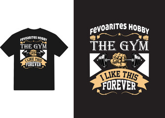Gym and fitness t shirt with quotes