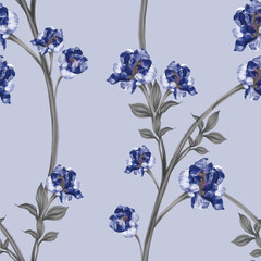 Beautiful seamless pattern with floral background.
