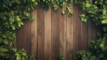 Natural beauty on wooden background