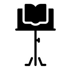 music stand Solid icon