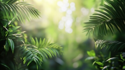 Eco-inspired blurred background with natural elements.