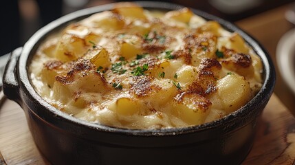 Deliciously creamy tartiflette bursting with tender potatoes 