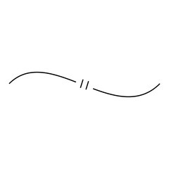 Obraz premium simple line stroke element 
