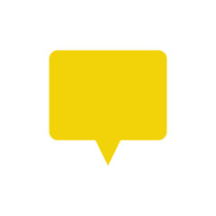 yellow speech bubble