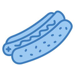Hot Dog Icon Element For Design
