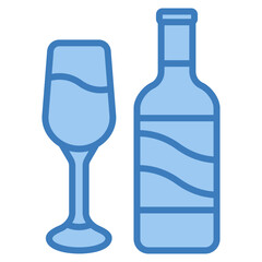 Wine Glass Icon Element For Design