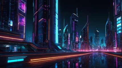 night traffic in the city