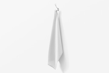 Fototapeta premium Hand towel hanging on wall hook