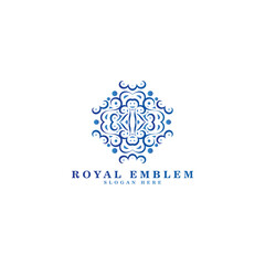 ornament art logo design template