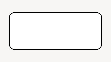 Blank text box collage element, rectangle design