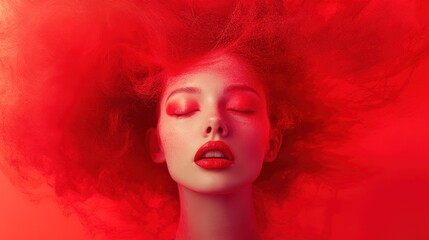 Vibrant red color highlighting energy.