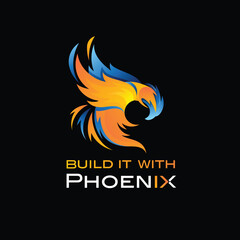 E-sport Logo modern new style phoenix