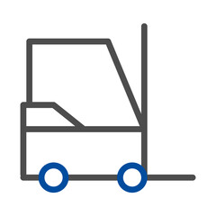 Forklift icon. Concept of logistics, transportation, and delivery.