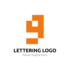 Simple and Creative islamic Logo calligraphy of hijaiyah : letter of arabic alphabet-vector.