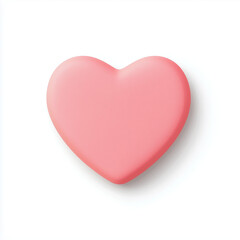 Fototapeta premium Pink Heart Symbol: A simple, elegant pink heart shape, perfect for love, romance, Valentine's Day, and other special occasions. 