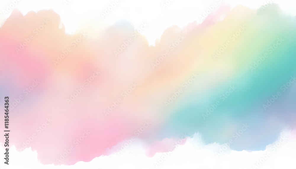 Poster abstract watercolor background. colorful pastel color on the white background with copy space. abstr
