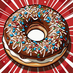 donut vector art for design needs 
