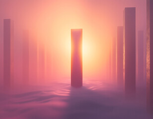 Sunset Pillars