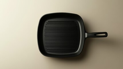Grill pan mockup on white background