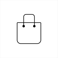 bag or shopping bag or organizer icon vector