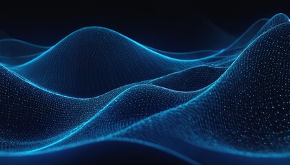 Blue wave abstract background image 8