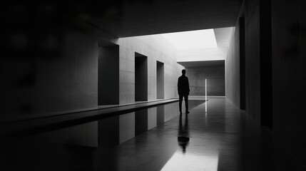 Modern Minimalist Architecture: A Serene Concrete Space