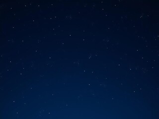 Minimal starry night sky background with a few twinkling stars against a dark blue space backdrop, starry night, dark blue