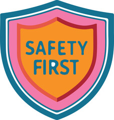 Obraz premium isolated safety first icon Vector, safety first Silhouette, safety first icon set, safety first logo,safety first Vector illustration, Vector Graphic, EPS 10 , clip art work,