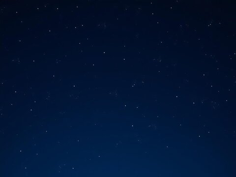 Minimal starry night sky background with a few twinkling stars against a dark blue space backdrop, starry night, dark blue
