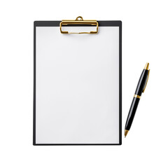 clipboard with pen