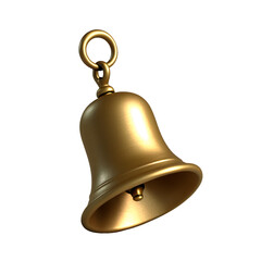 Golden 3D Little Bell with Realistic Details – High-Resolution Rendering for Christmas Decorations, Holiday Themes, and Seasonal Design Inspiration.This versatile image can be used for scrapbooking,