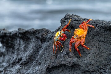 Sally lightfoot crabs in Galápagos Islands