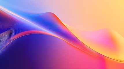 Naklejka premium Abstract Colorful Waves Flowing Gradient Design