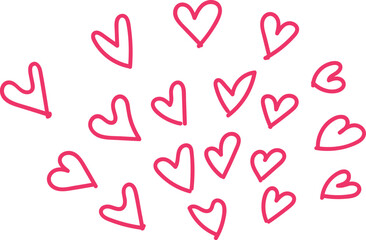 Hand Drawn Heart Doodle,  valentine day