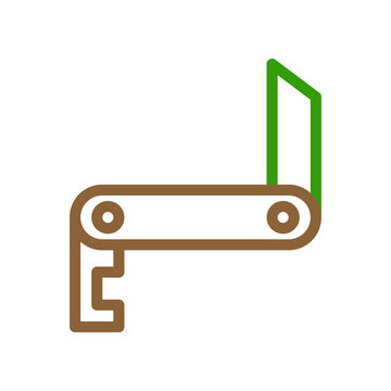 recommend clip art: Pocket knife icon. Concept of multi tool, utility, and versatility.