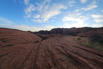 Desert landscape in the mountains