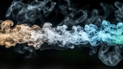 Abstract Smoke Texture  Colorful  Swirling  Ethereal Background