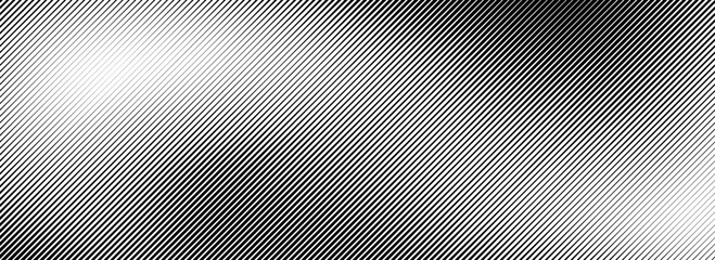 Fading line gradient texture. Black diagonal stripe gradation background. Thin and thick vanish slanted pattern backdrop. Oblique parallel stroke wallpaper. Vector