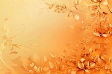 Abstract gold flower background