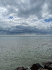 Clouds over the sea