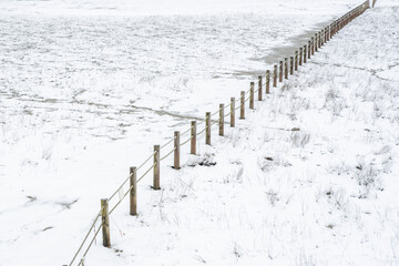 하얗게 눈이 내린 겨울 풍경