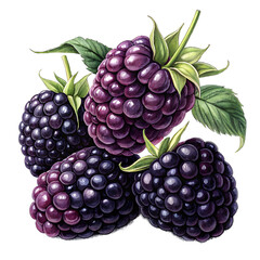 blackberries and raspberries