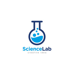 Creative Laboratory Concept Logo Design Template